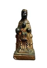 VINTAGE MINIATURE BLACK MADONNA OF MONTSERRAT PRIESTS FIGURINE STATUE RELIC