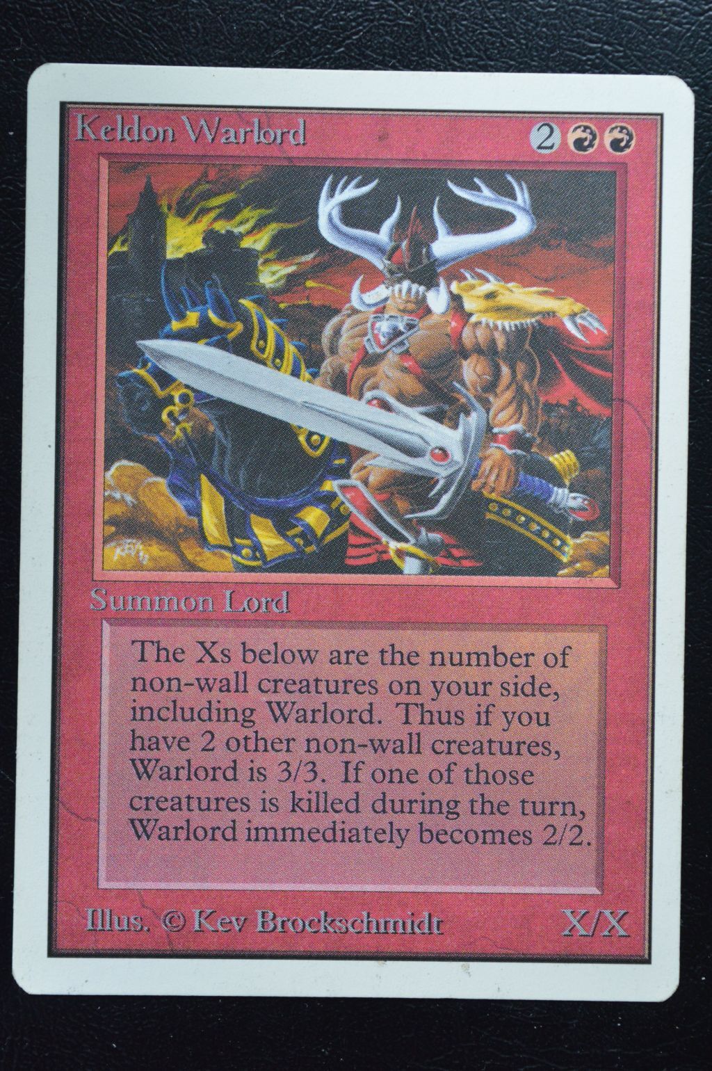 Magic The Gathering MTG KELDON WARLORD Unlimited Edition MP Moderately Played