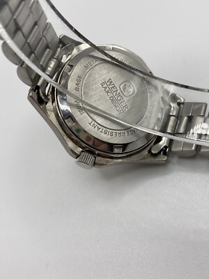 Vintage 90’s Wenger Diver SAK Design Silver and off  White Ladies Watch Working Vintage 90 main image 2