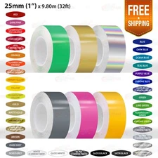 1" 25mm Roll PIN STRIPES Car Model Bike Streamline TAPE Decal Vinyl Stickers