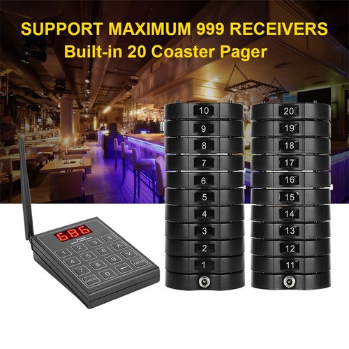 SU-668S Restaurant Nursery Wireless Calling System Pager for Hospital Food Truck - Photo 17/27