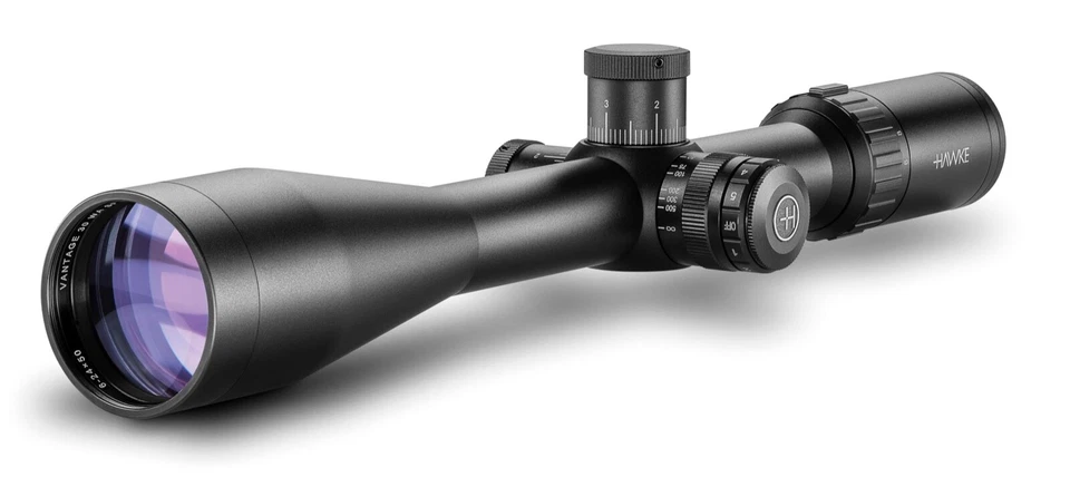 HAWKE 14297 Zielfernrohr Vantage 30WA SF 6-24x50 Half Mil DOT Leuchtabsehen MRAD