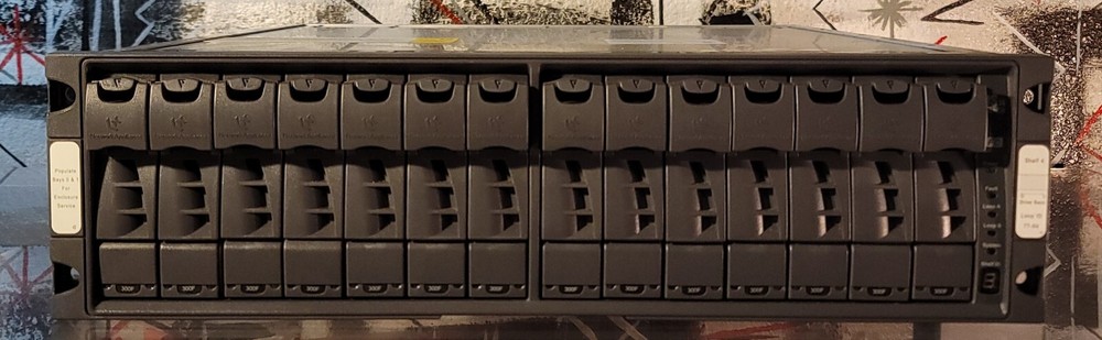 NETAPP RS-1401 DS14MK2 14 DISK SHELF | x2 ESH2 | x2 PSU | HD NT INCD *TESTED*