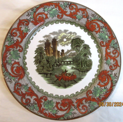 ANTIQUE HAND PAINTED ROYAL DOULTON CABINET PLATE CIRCA 1902~10 3/8