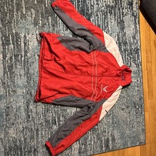 Vintage Reebok U.S. Air Force Windbreaker Jacket Full Zip Red Size Large