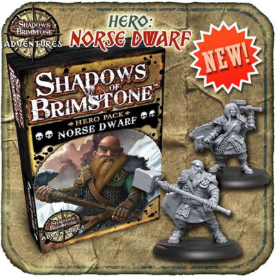 Shadows of Brimstone Board Game -  Norse Dwarf Hero