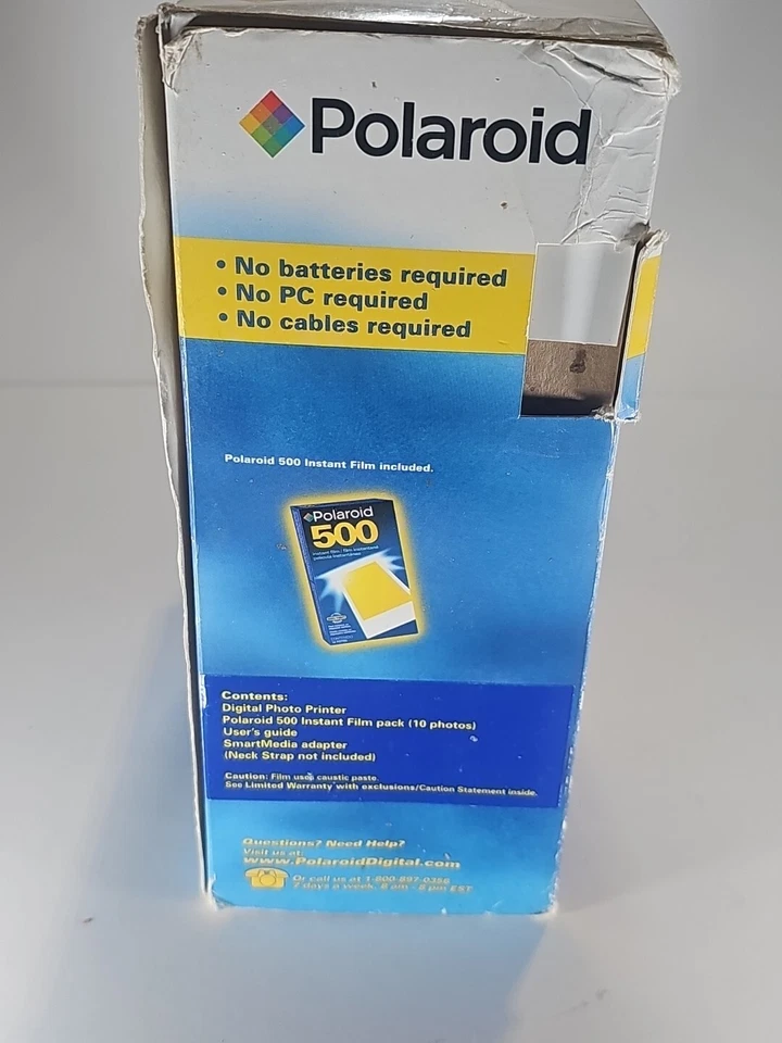Portable Digital Photo Printer by Polaroid P-500ir NIB Box is Open - Image 2 of 4