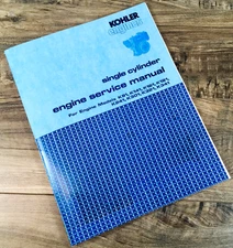Kohler K241 K301 Single Cylinder Engine Service Manual Repair Shop Workshop Book