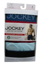 Jockey 3 Pack Long Leg Boxer Briefs Underwear Mens Large 36-38 Micro Stretch