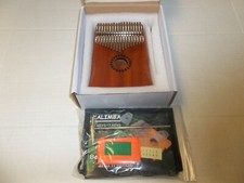 Kalimba Thumb Piano ,Portable 17Keys Mbira Finger Piano with Tune Hammer