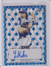 Josh Knoth 2022 Leaf Perfect Game Plate & Proof Autos 1/1