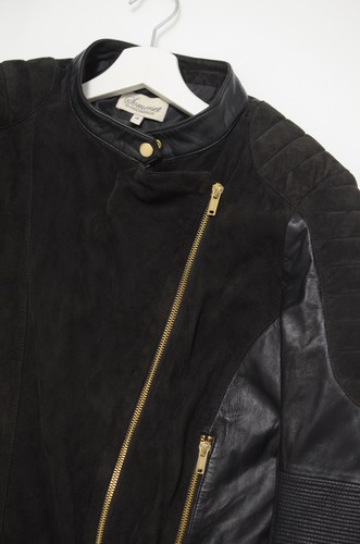 Somerset by Alice Temperley Leather Jacket Size 18 - Picture 9 of 12