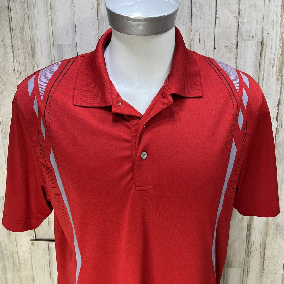 PGA Champions Tour Men's golf Polo Shirt Red Size  XL    EUC          X11 - Image 4 of 4