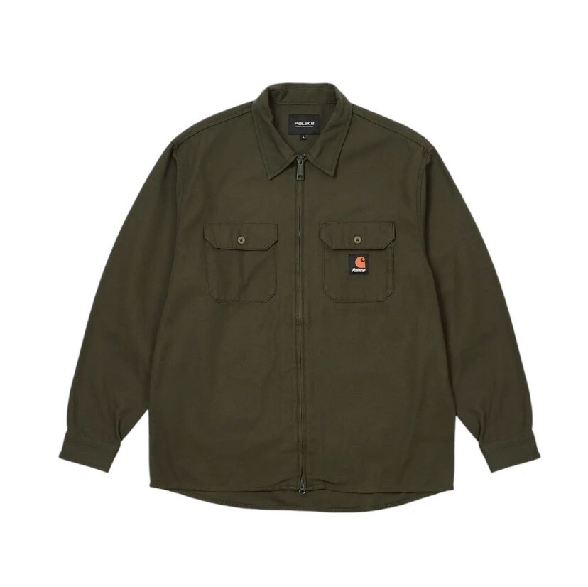 CARHARTT WIP L/S COLEWOOD SHIRT カーキ Palace Carhartt WIP Milford Zip Up Shirt Plant Green Size Large