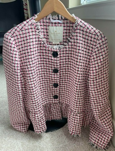 Kate Spade - Tweed Peplum Jacket - New 