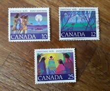 Complete Canada used stamp set: 1977 Christmas First Carol