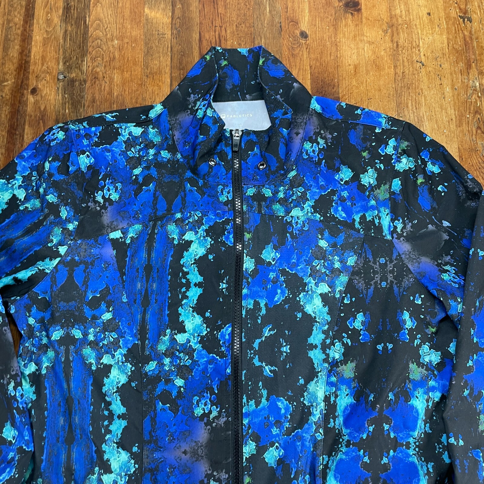 Fabletics Jacket Blue Black windbreaker Training … - image 2