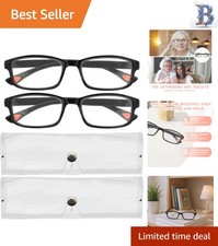 2 Pcs Auto Focus Presbyopia Glasses - Smart Zoom Anti-Blue Light for Adults