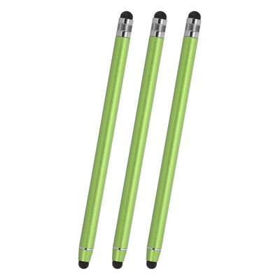 3 Pcs Stylus Pens for Touch Screens, 2 in 1 Universal Capacitive Stylus, Green