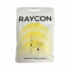 Raycon High Speed Charge and Sync Cable, 180 Rotation 3.3 Ft. ,Black