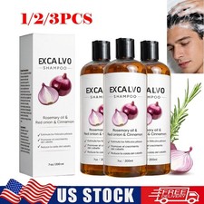 1/2/3X EXCALVO Shampoo With Rosemary Oil, Red Onion, Cinnamon, Prevent Hair Loss