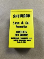 5mm Cylindrical SHERIDAN PELLETS Classic Yellow Box - Full Box 