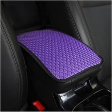 Center Console Armrest Cover For Suv Truck Rv Purple Anti-slip Breathable Pad