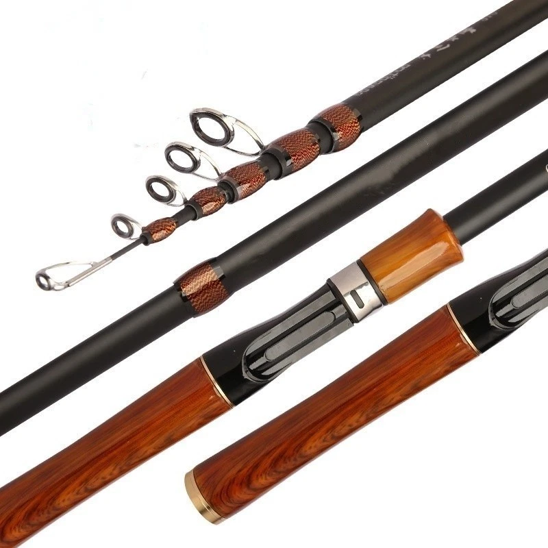 Telescopic Fishing Rod Spinning Casting Rod Carbon Fiber Rod High Sensitivity