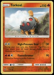 Torkoal 11/73 Reverse Holo Common Shining Legends