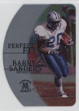 1999 Skybox Molten Metal Perfect Fit Silver Barry Sanders #1PF HOF 03xp