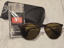 Ray-Ban RB4171 Erika Sunglasses Matte Havana Brown Gradient 54mm Unisex w/ Case