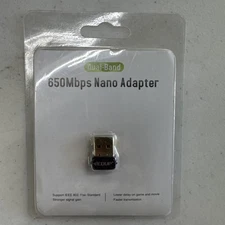 USB WiFi Adapter Dual Band AC 650Mbps 2.4GHz PC Mini Dongle EDUP AC1651 