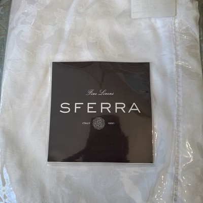 Sferra 1111 - Acanthus Linen Set Of 3 White Placemats 14 x 20