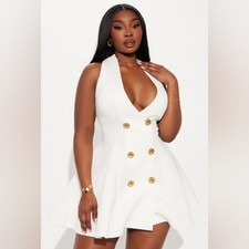 Fashion Nova Queen of Everything Pleated Mini Cocktail Dress Size 1X