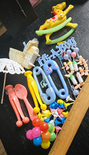 Vintage Baby Cake Topper Decorations Baby Shower Bundle 1980's