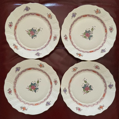 Lovely Set of 4 Herend Windsor Garden Dinner Plates