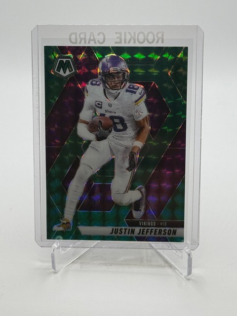 2025 Panini Mosaic #19 Justin Jefferson Mosaic Green