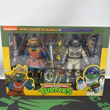 NECA TMNT Samurai Michelangelo & Space Adventure Donatello Set Cartoon Series