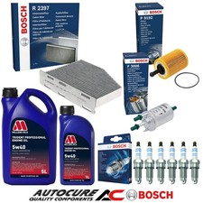 FOR VOLKSWAGEN VW GOLF R32 DSG 3.2 MK5 PETROL BOSCH FILTER SERVICE KIT & 6L