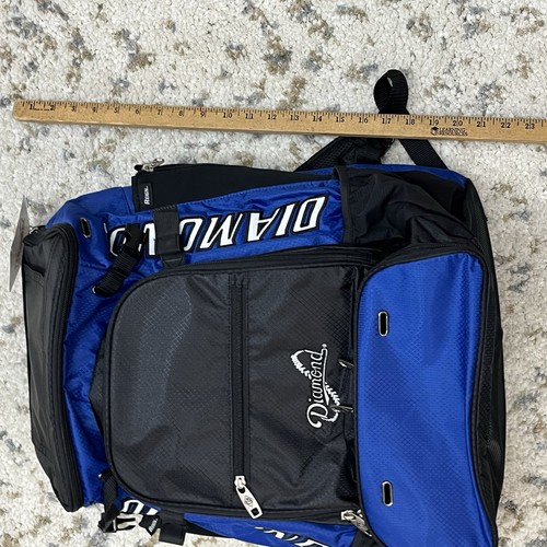 Diamond Baseball Bat Backpack Reign Equipment Bag Storage Pockets - Picture 10 of 14