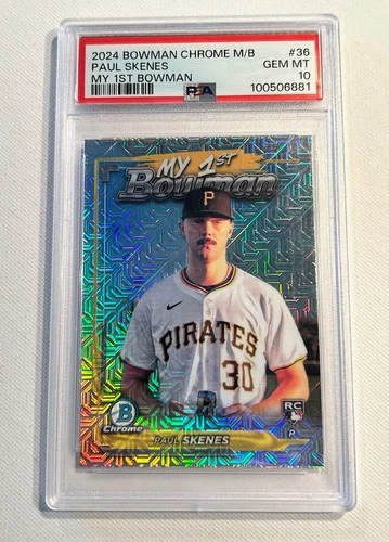 2024 Bowman Chrome Mega Box Paul Skenes My 1st Bowman #35 PSA 10 Gem RC Pirates