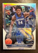 2022-23 Bowman University Chrome #13 Chris Livingston Auto Refractor 236/499