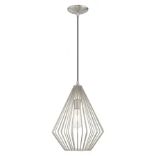 Livex Lighting - Linz - 1 Light Pendant In Geometric Style-21 Inches Tall and
