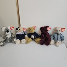 TY Attic Treasures Plush Lot 5 Breezy, Salty, McKinley, Burgundy w/ Tags