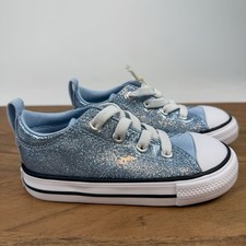 New NIB Little Kids Converse Chuck Taylor All Star Madison OX Sparkle Sneaker 7C