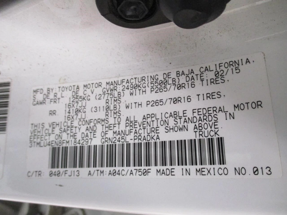 Toyota Tacoma 2015 ECM 8953304011 6721 Foto 4 de 4