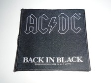 AC/DC BACK IN BLACK WOVEN PATCH