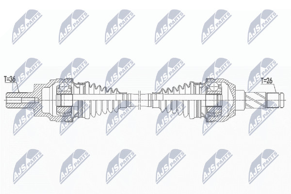 NTY Antriebswelle NPW-VV-144 FüR Volvo XC70 1 Cross Country 295 S60 384 V70 2-image