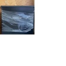 nightstand with 2 drawers - Black colour
