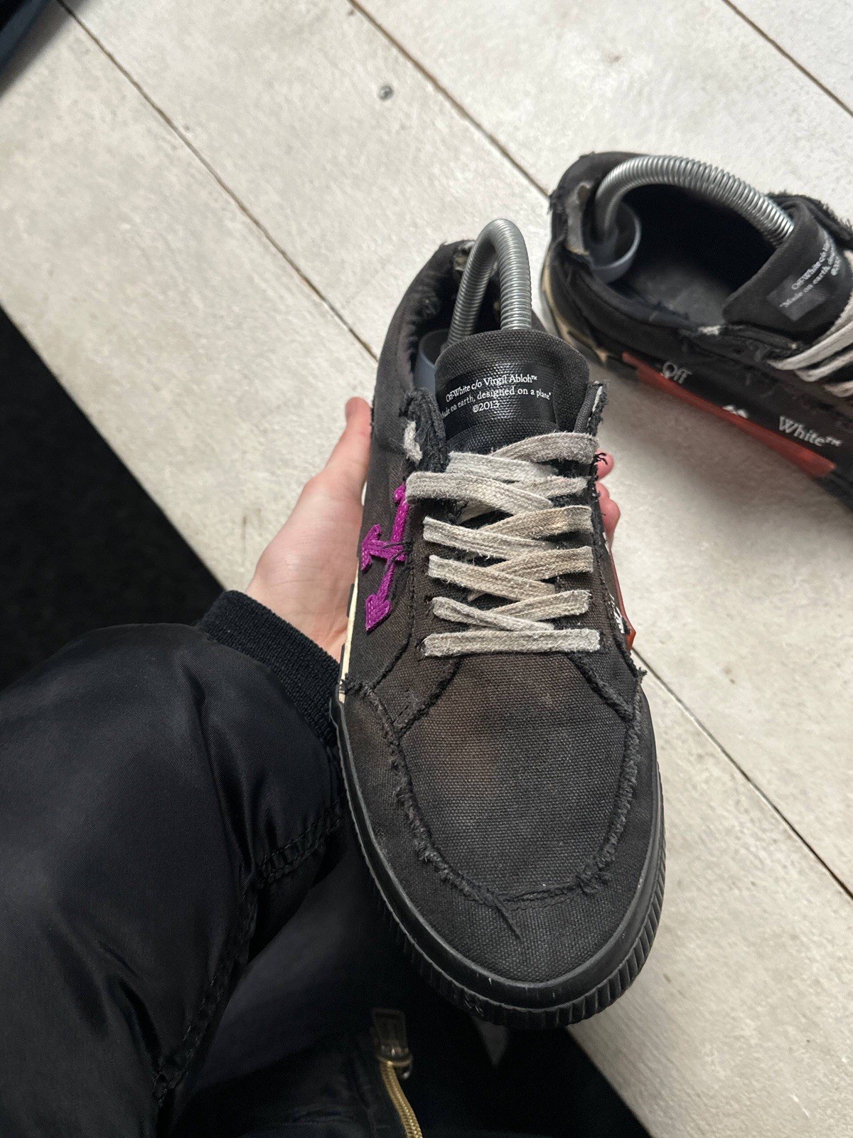 🚨 OFF WHITE DISTRESSED VIRGIN ABLOH VULCANIZED T… - image 6